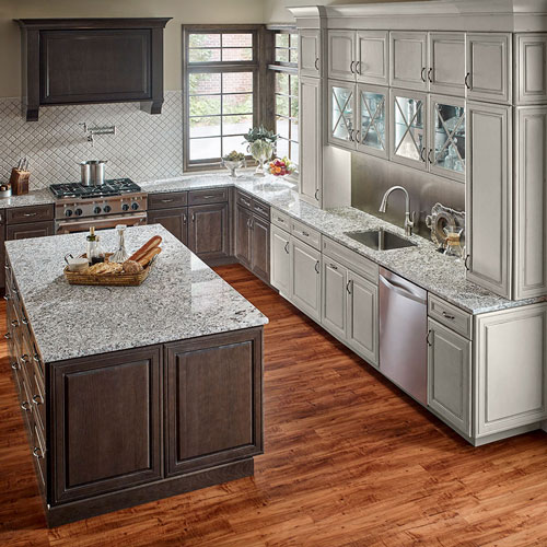 granite countertops in kitchen